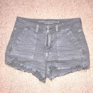 Grey American Eagle jean shorts